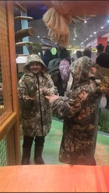 Мы с братишкой в ручном зоопарке ТЦ Мармелад (Россия, В смотреть онлайн