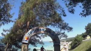 Дивноморское. Пляж санатория Голубая даль. Архив