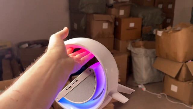 Лампа-нічник із будильником і Bluetooth колонкою оптом 7 км смотреть онлайн