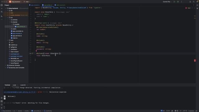 NestJS, Урок #3 Добавляем TypeOrm, создаем первую миграцию