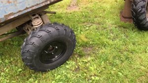 Мотороллер муравей. Колеса от квадроцикла.