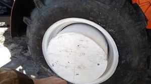 Утяжелители на колеса минитрактора.