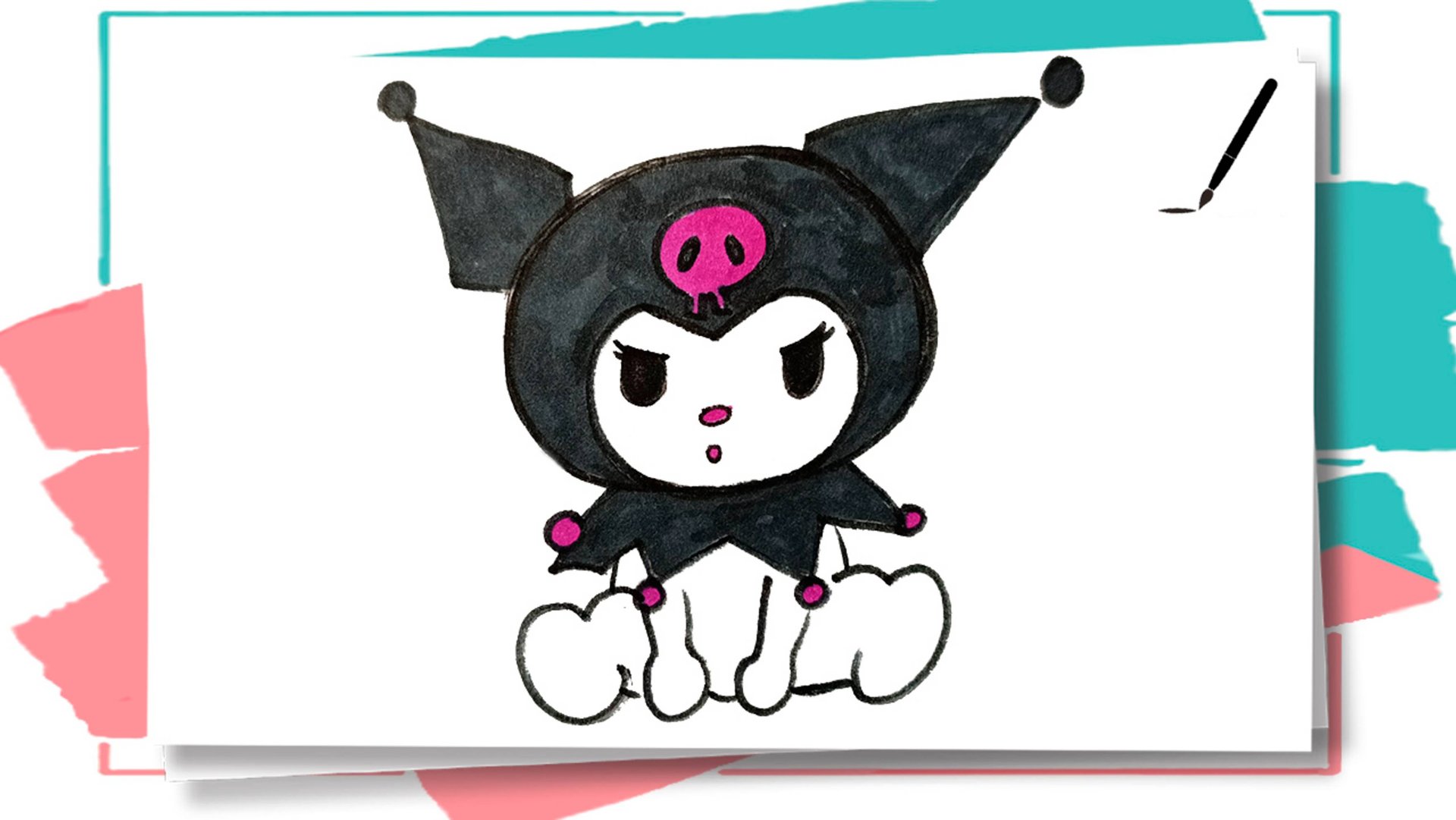 Как нарисовать Куроми Hello Kitty / How to draw Kuromi смотреть онлайн