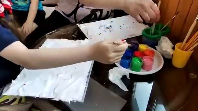 Рисование пеной для бритья смотреть онлайн