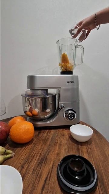 Делаем мангошейк дома.Планетарный миксер Kitfort kt-1371 смотреть онлайн