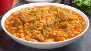 ФАСОЛЬ С МЯСОМ _ Вкусная и сытная ТУШЕНАЯ ФАСОЛЬ С МЯСОМ в томатном соусе. Рецепт от Всегда Вкусно!