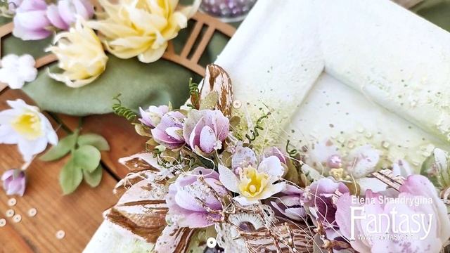 Весеннее цветочное панно / Вдохновение / Скрапбукинг / #dies_Fantasy смотреть онлайн