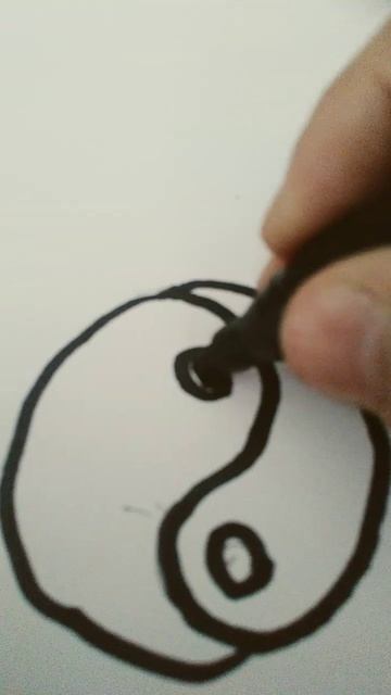 рисую Инь янь ☯️ #вискас #врискас #иньянь #рисунок смотреть онлайн