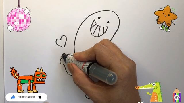 How To Draw a Cute Monster | рисунок монстра для детей | Bolalar uchun yirtqi смотреть онлайн