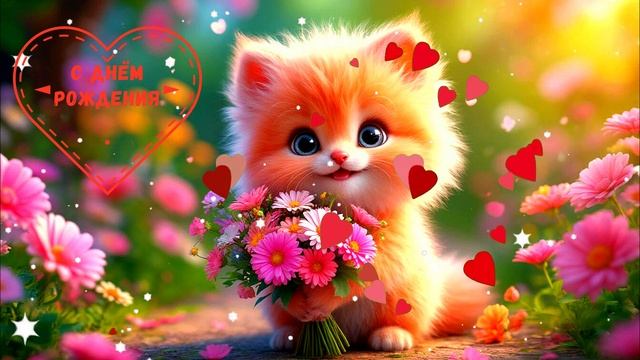 С Днём Рождения! Поздравление Открытка ШИКАРНОЕ ВИДЕО смотреть онлайн