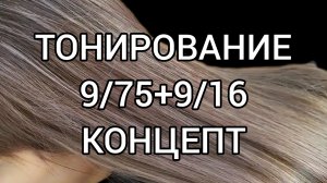 Тонирование на блонде Концепт.