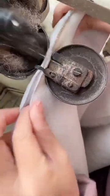 Почти дубленка Скорняжная машинка в деле #ручная_рабо?