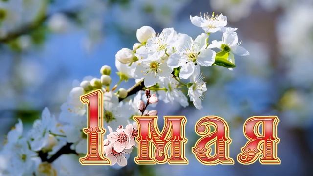 Поздравление с 1 Мая!Красивое поздравление с Первомаем.Музыкальная открытка с 1 Мая.