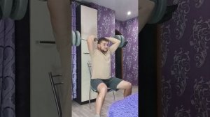 Тренировка Трицепса с Изогнутым Грифом/Вес 34 кг🔥