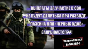 Выплаты за участие в СВО не будут делиться при разводе? Лазейка для «черных вдов» закрывается?