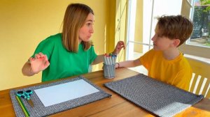 Илья и Картонка делают DIY и проводят интересный день без гаджетов. Полезное видео для детей