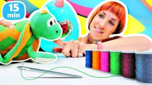 Маша Капуки – доктор для игрушек! Лечим черепашку и готовим десерты из слаймов