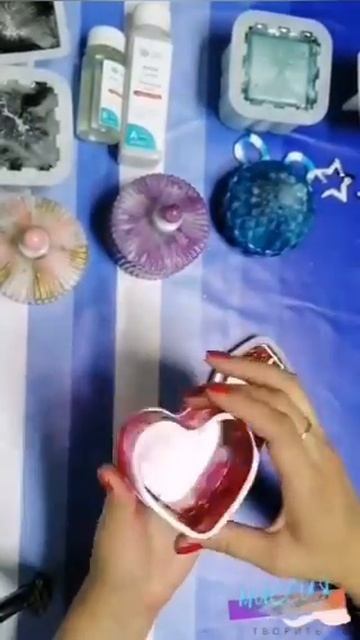 Ярко - красная шкатулка из эпоксидной смолы #эпоксидна смотреть онлайн