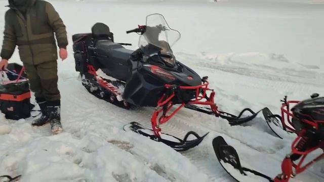Очередная рыбалка на снегоходах IKUDZO HUNTER 650LK 28 EXPERT V2 от смотреть онлайн