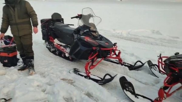 Очередная рыбалка на снегоходах IKUDZO HUNTER 650LK 28 EXPERT V2 от