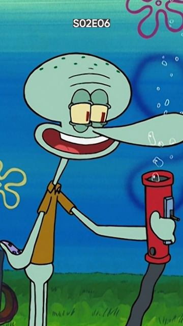 Сквидвард и пылесос... 💀💀💀💀 #губкабоб #мультик #мул? смотреть онлайн