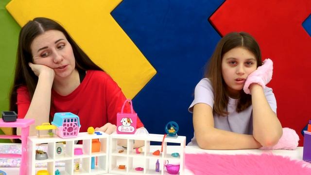 Игры для девочек в куклы Барби. Приют для животных. Barbie и игрушки смотреть онлайн