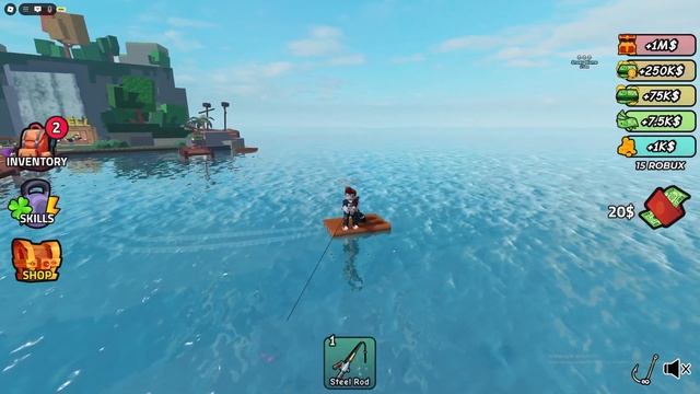 ПОЙМАЛ ОГРОМНУЮ РЫБУ! БЕЗУМНАЯ РЫБАЛКА В ROBLOX смотреть онлайн
