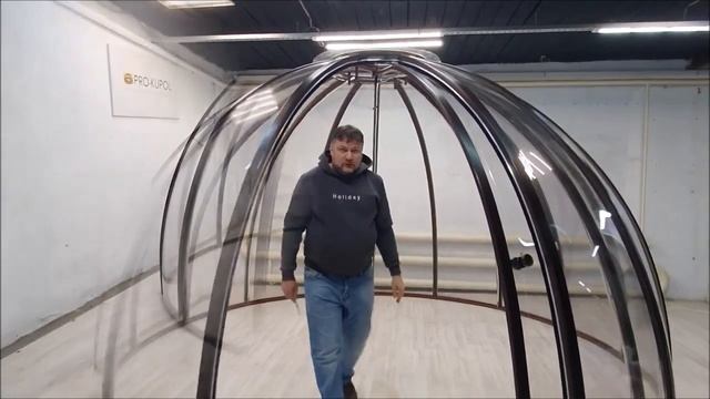 Прозрачная купольная by Prokupol @prokupol #policarbonat #dobrosfera #geodesic # смотреть онлайн