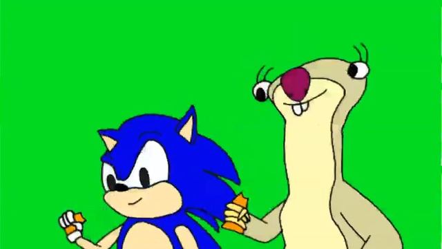 Соник и Сид едят блины футаж (анимация) смотреть онлайн