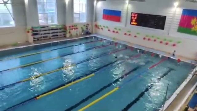 соревнования по плаванию 50м на спине Максименко Алекс смотреть онлайн
