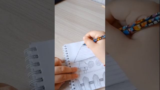 рисую дом( простите что долго не было видео) | @Alini4678 смотреть онлайн