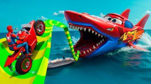 Машинки летают и прыгают! Развивающие мультики Машины помощники. Мультфильмы про машинки