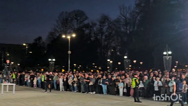 Кишинёв. Вчера вечером у Собора Рождества Христова(19.04 смотреть онлайн