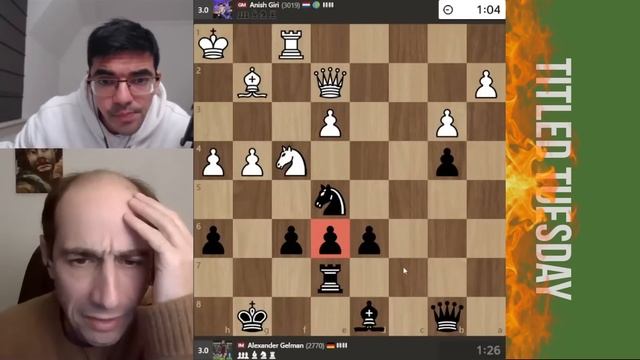 TOTAL LEGEND! // GM АНИШ ГИРИ vs IM ШУРА ГЕЛЬМАН смотреть онлайн