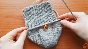 Вязание носка в две спицы. Простой способ. Справится любой!