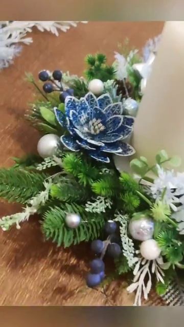 DIY подсвечник новогодний своими руками ель литая смотреть онлайн