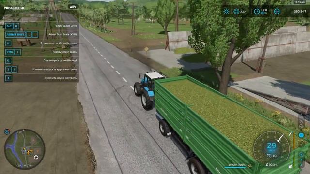 Начинаем заготовку силоса на карте Сосновка в Farming Simulator 22