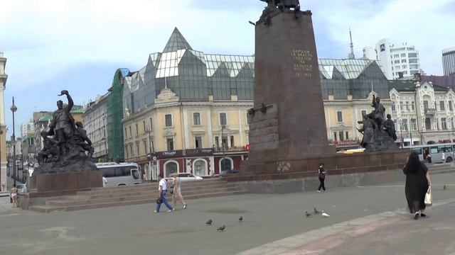Владивосток. Центральная площадь. Памятник борцам за смотреть онлайн