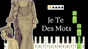 КАК СЫГРАТЬ Je te laisserai des mots НА ФОРТЕПИАНО даже если ты новичок