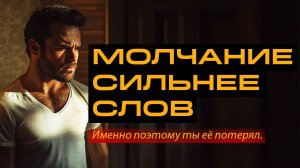 Женщина уходит, когда ты говоришь. А возвращается, когда молчишь | Психология отношений