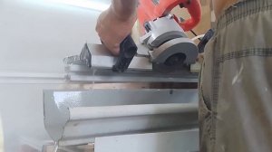 Изготовление ступеней с капиносом из керамогранита 120