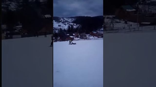 На лыжи первый раз 😂😂 Яремче 2017 смотреть онлайн