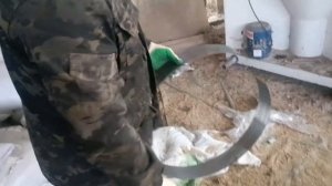Заменили решетку и молотки на зернодробилке