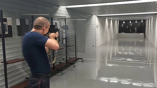 Стрельба из ПП-91 Кедр. Первый раз.