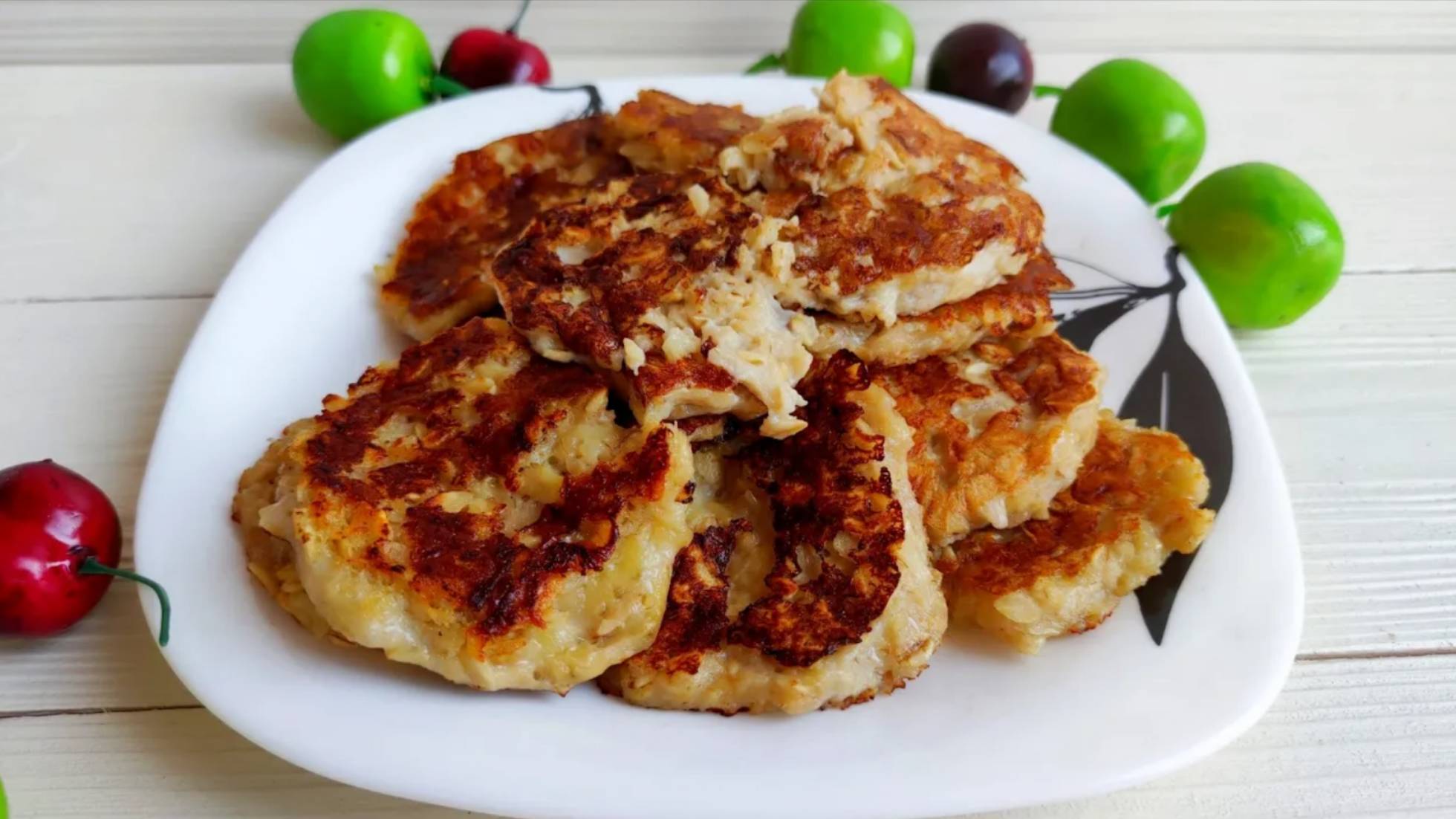 Худеем вкусно. ПП оладьи без муки. Готовим полезный завтрак из трёх продуктов. смотреть онлайн