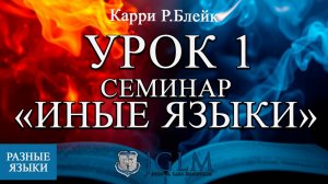 Урок 1. Семинар "Иные языки". Карри Блейк. "Разные языки"