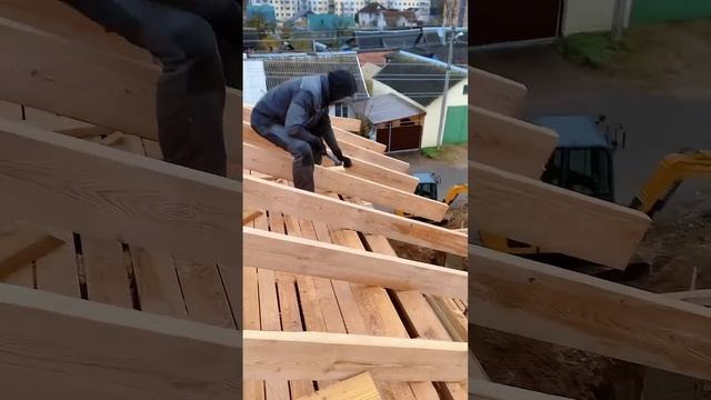 Вальмовая крыша, монтаж стропил смотреть онлайн