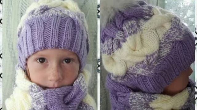 Вязаный комплект для дочки🥰 смотреть онлайн