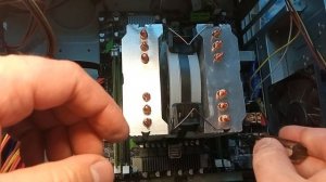 Снятие радиатора центрального процессора пк