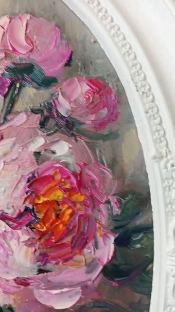 Картины маслом Анны Третьяковой Пионы в вазе 20*30 в ов? смотреть онлайн